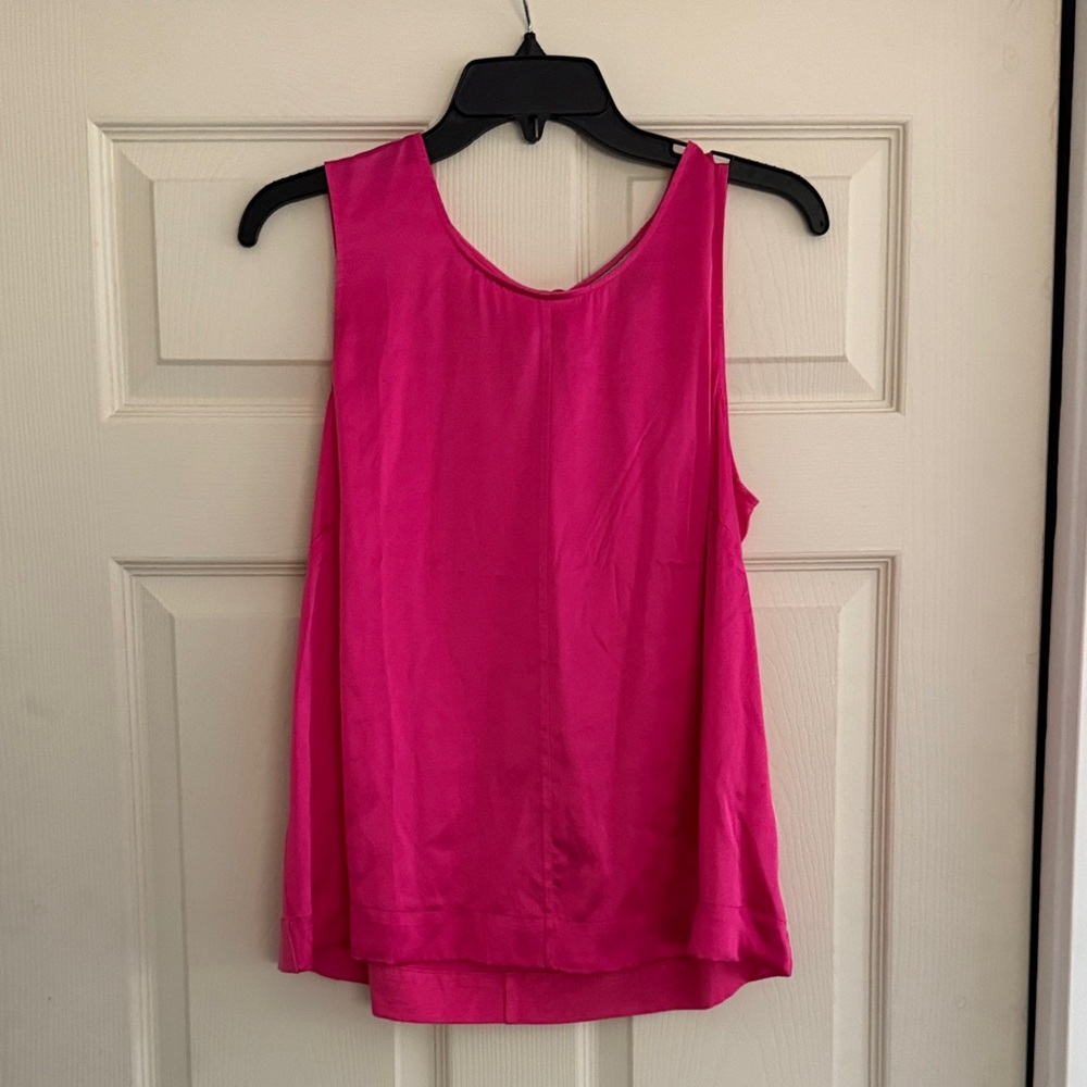 Pure Collection 100% silk Fuchsia Tank Top